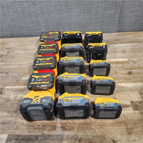 HOUSTON LOCATION - AS-IS DEWALT BATTERY PACK QTY - 15