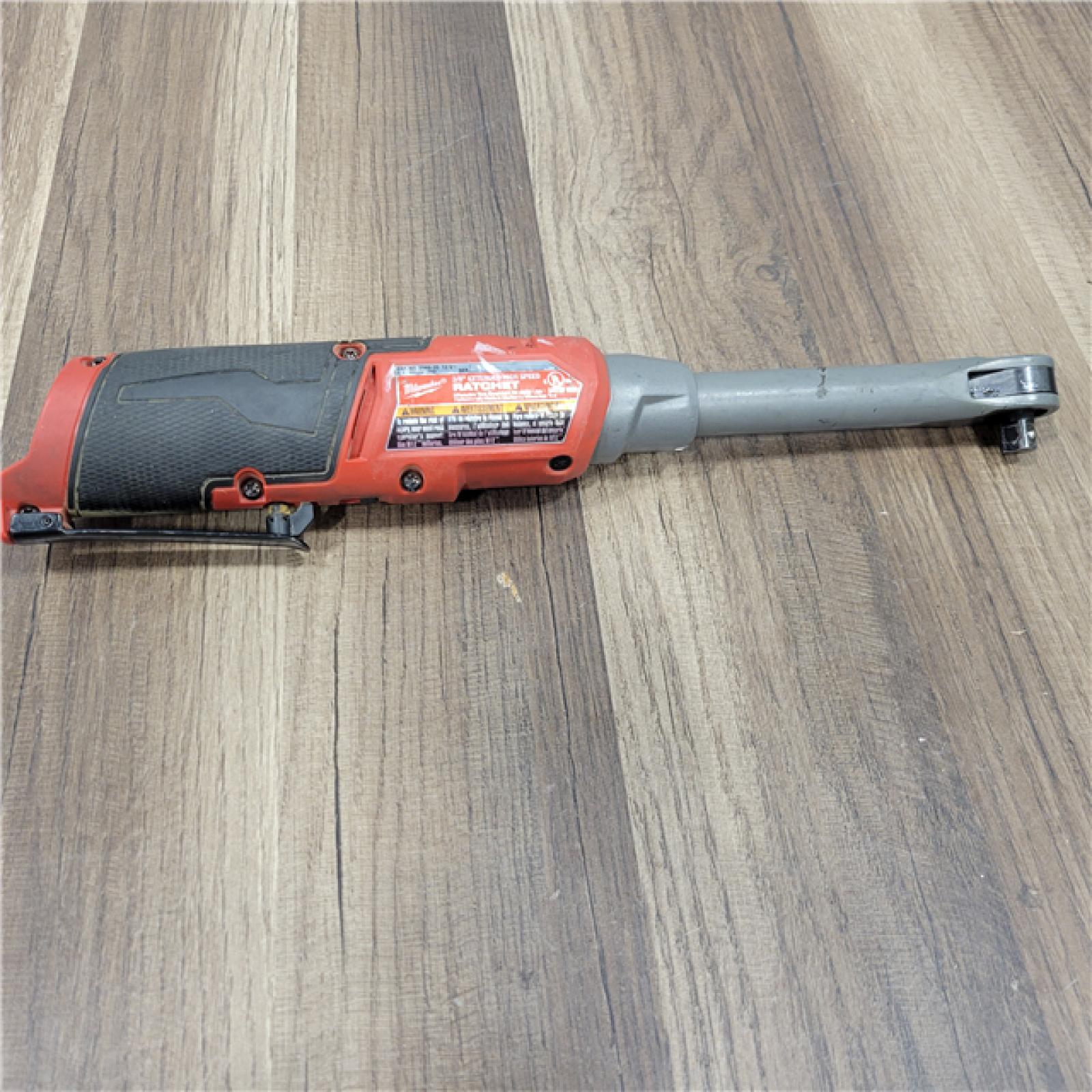 AS-IS  Milwaukee 2569-20 12V Cordless 3/8  Extended Reach High Speed Ratchet (Tool Only)