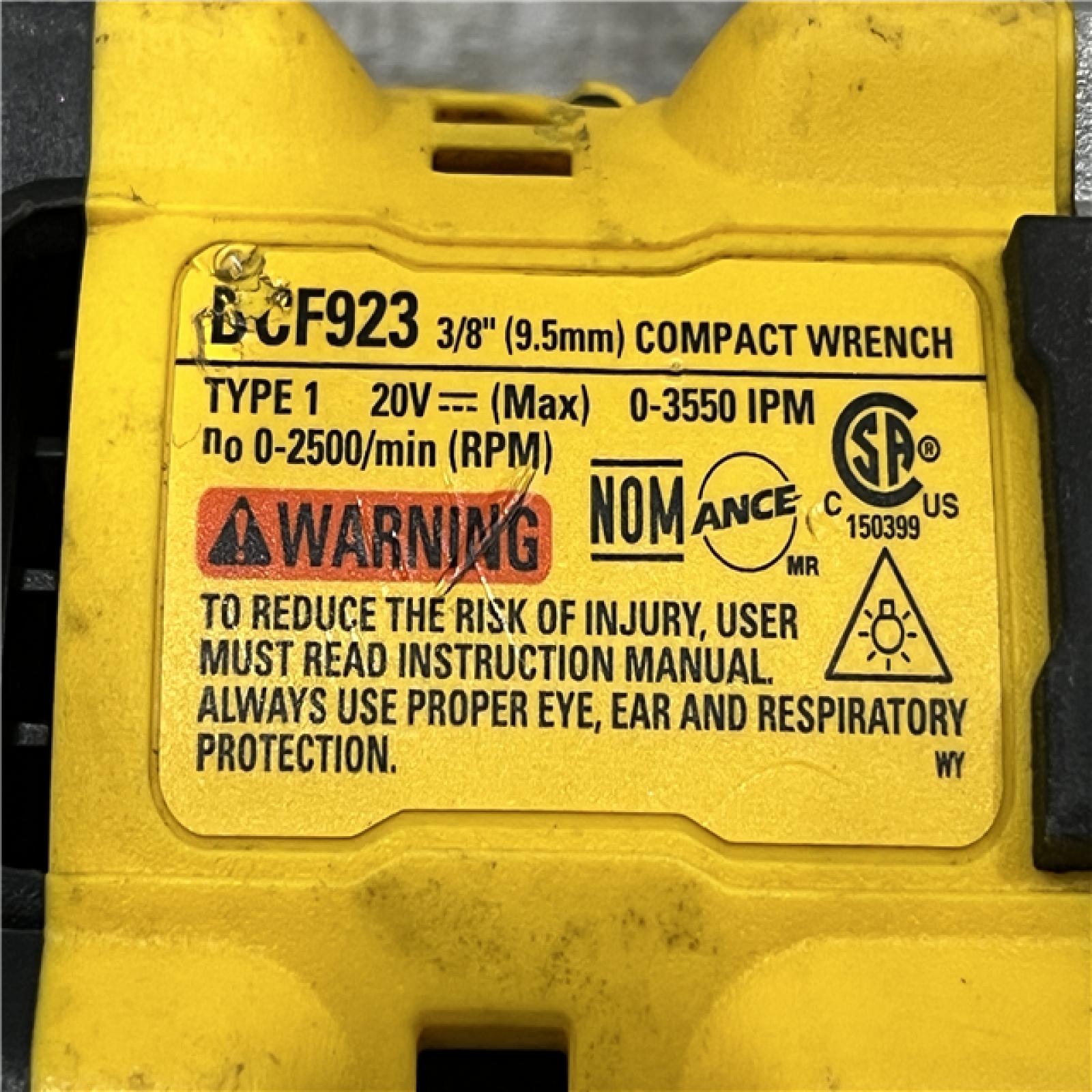 AS-IS DEWALT ATOMIC 20V MAX Cordless Brushless 3/8 in.Variable Speed Impact Wrench (Tool Only)