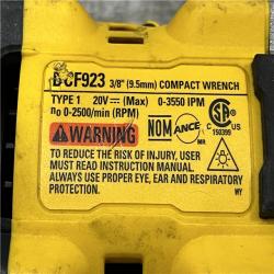 AS-IS DEWALT ATOMIC 20V MAX Cordless Brushless 3/8 in.Variable Speed Impact Wrench (Tool Only)