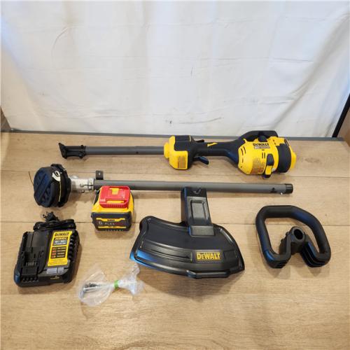AS-IS- DEWALT FLEXVOLT 60V MAX 17 in. Cordless Battery Powered Attachment Capable Trimmer Kit