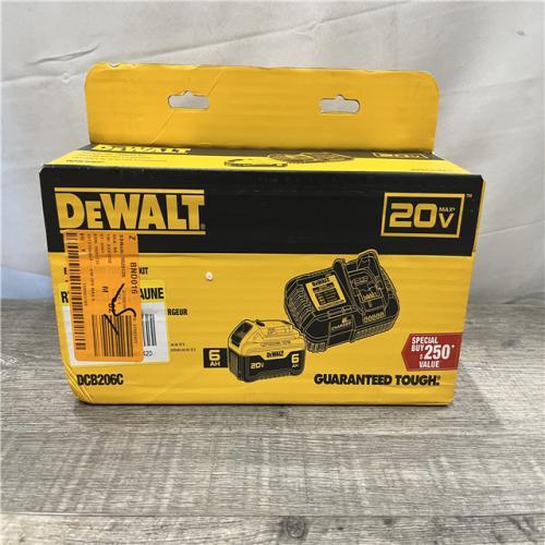 NEW - DEWALT 20V MAX Lithium-Ion 6.0 Ah Battery and Charger