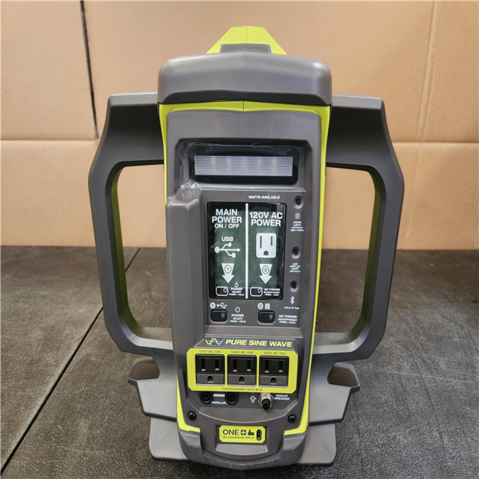 Phoenix NEW RYOBI 18V ONE+ 1800-Watt Portable Battery Inverter Power Station/8-Port Charger (Tool Only)
