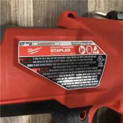 AS-IS Milwaukee  FUEL 18-Volt Lithium-Ion Brushless Cordless Utility Fencing Stapler (Tool-Only)