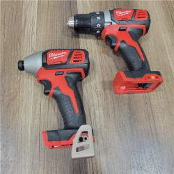 AS-IS Milwaukee M18 18V Cordless Brushed 2 Tool Drill/Driver and Impact Driver Kit