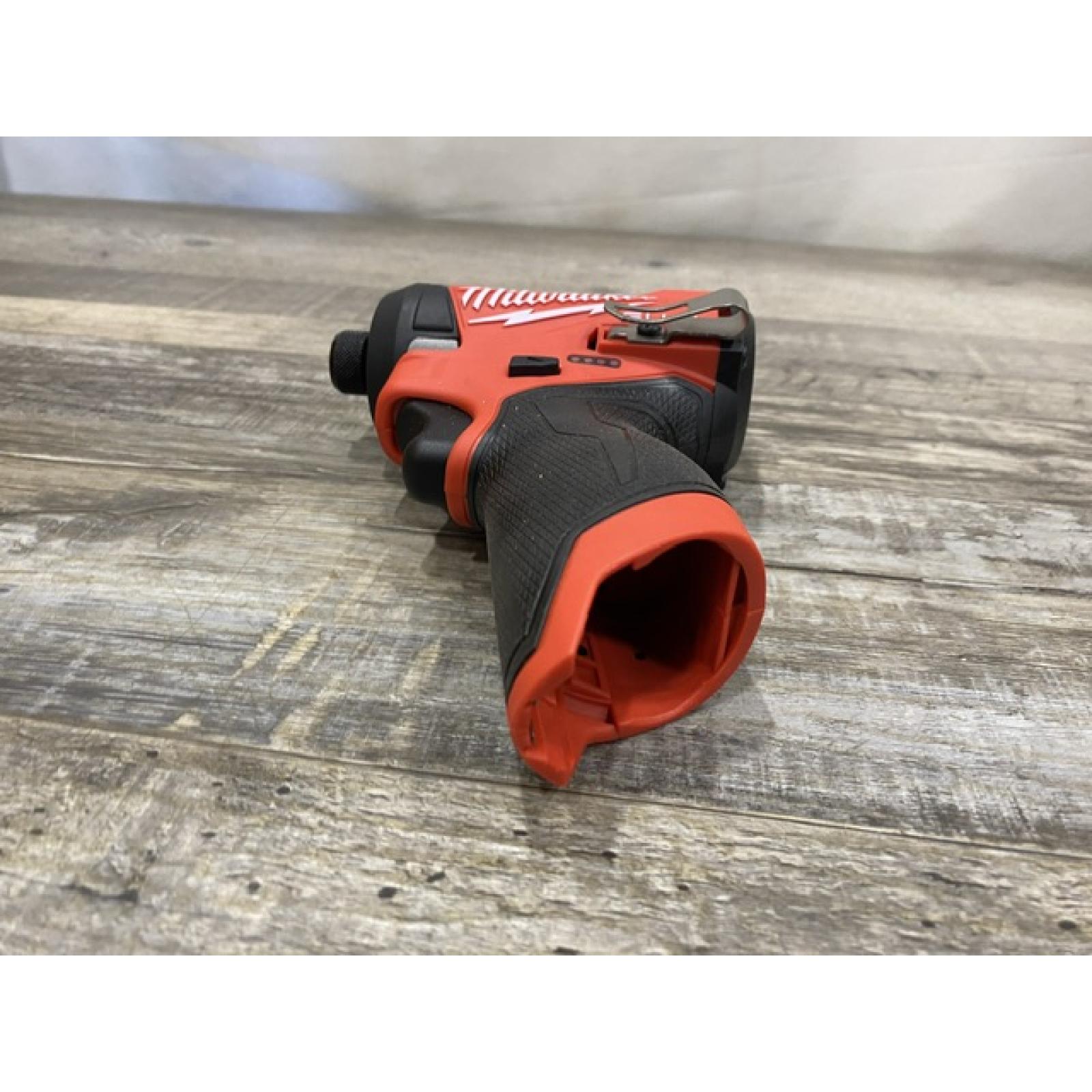 AS-IS Milwaukee  FUEL 12V Lithium-Ion Brushless Cordless 1/4 in. Hex Impact Driver (Tool-Only)