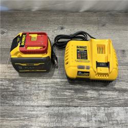AS-IS DEWALT 20V/60V MAX FLEXVOLT Lithium-Ion 9.0Ah Battery and Charger Starter Kit