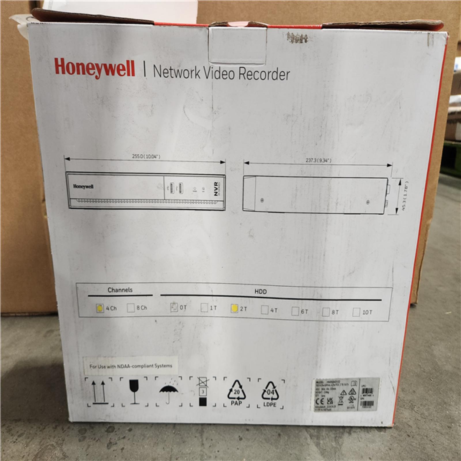 NEW! - Honeywell 35 Series 4K 4-Channel Embedded NVR