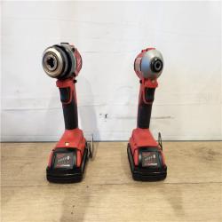 AS-IS- Milwaukee 18V Lithium-Ion Brushless Cordless Compact Drill/Impact Combo Kit