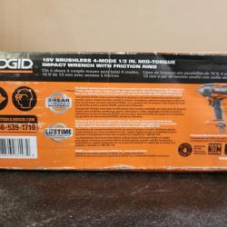 Phoenix NEW RIDGID 18V Brushless Cordless 4-Mode 1/2 in. High-Torque Impact Wrench (Tool Only)