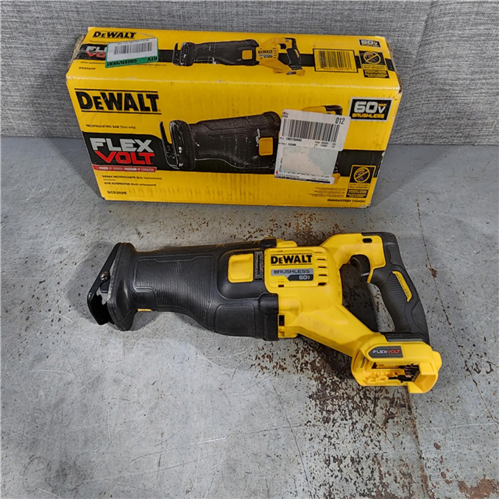 HOUSTON LOCATION - AS-IS DeWalt DCS389B FLEXVOLT 60V MAX Cordless Brushless Reciprocating Saw (Tool-Only)