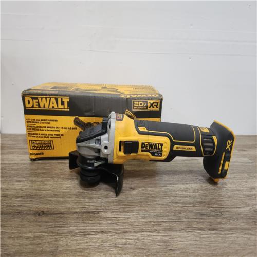 Phoenix Location NEW DEWALT 20V MAX XR Cordless Brushless 4.5 in. Slide Switch Small Angle Grinder with Kickback Brake (Tool Only)