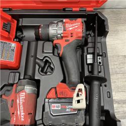 AS-IS Milwaukee FUEL 18V Lithium-Ion Brushless Cordless Hammer Drill and Impact Driver Combo Kit