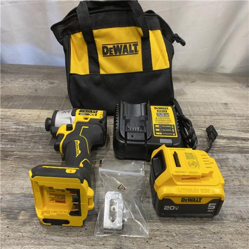 AS-IS DEWALT 20-Volt Maximum XR Lithium-Ion Cordless Brushless 1/4 in. 3-Speed Impact Driver Kit