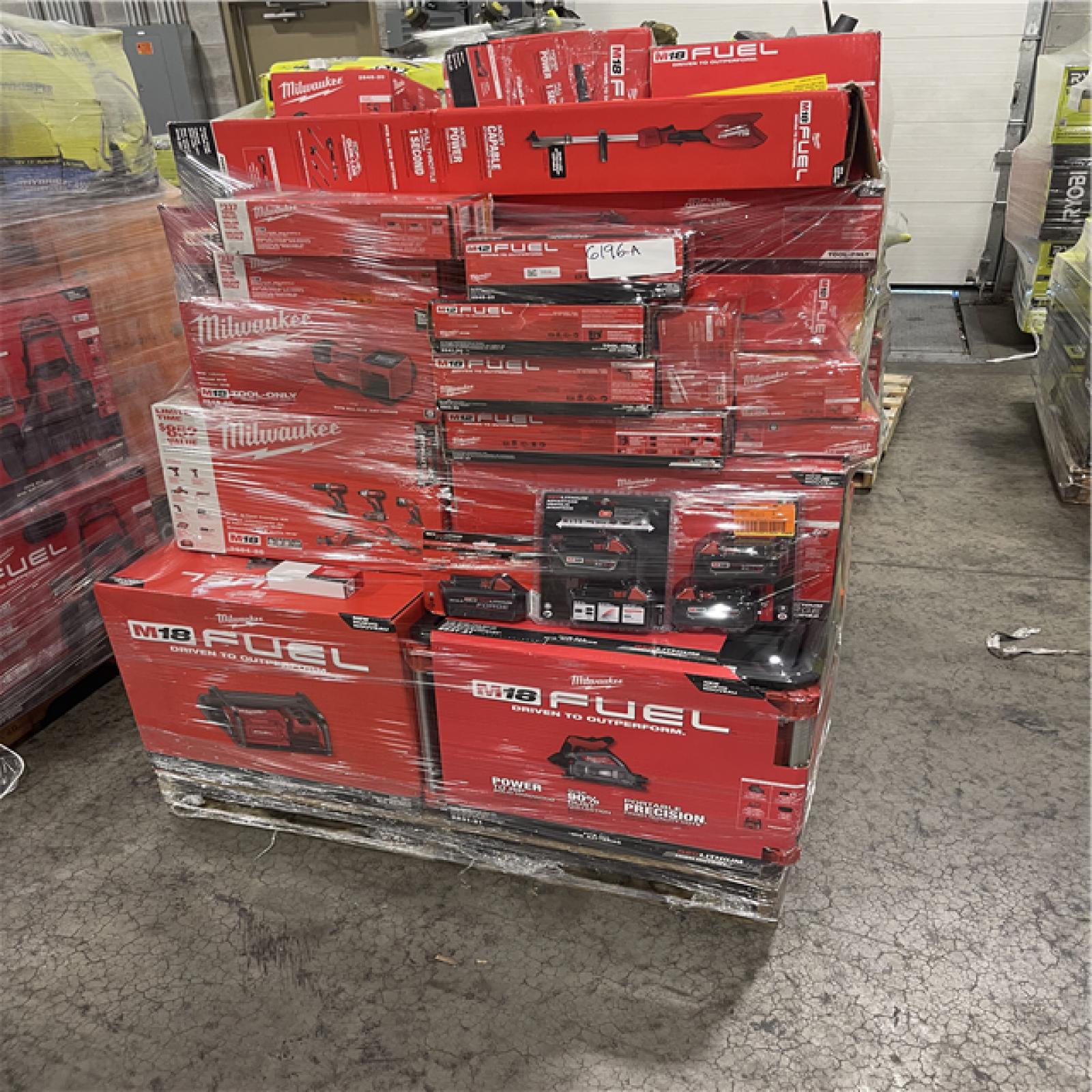 Pittston Location As-IS Power Tools Partial Truckload (12 Pallets) 6196-A
