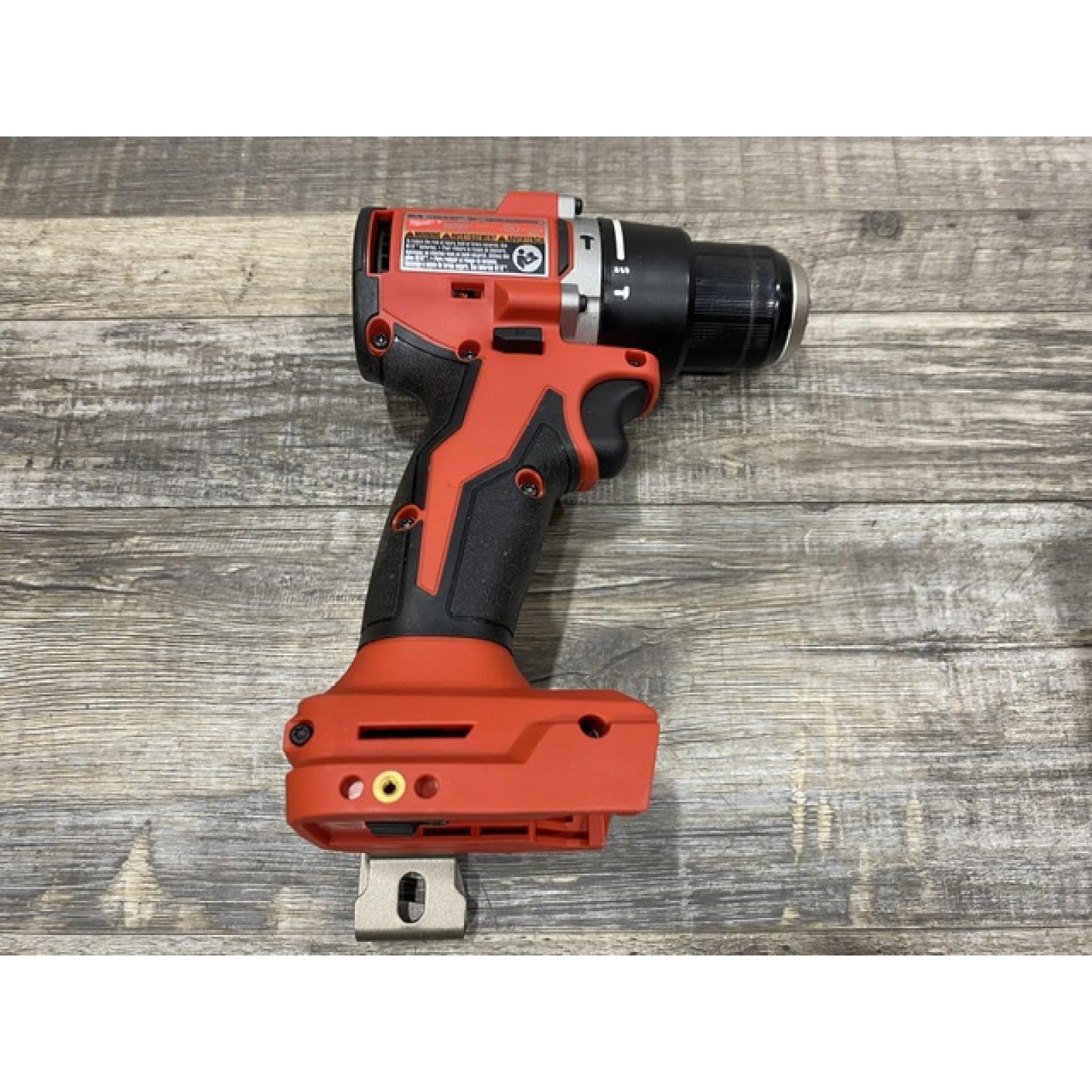 AS-IS Milwaukee 18V Lithium-Ion Brushless Cordless 1/2 in. Compact Hammer Drill/Driver Kit