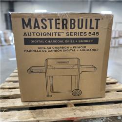 DALLAS LOCATION- AS-IS MASTERBUILT AutoIgnite Series 545 Digital Charcoal Grill and Smoker in Black