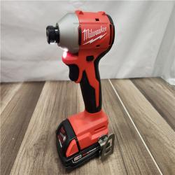 AS-IS Milwaukee M18 Compact Brushless 1/4  Hex Impact Driver Kit