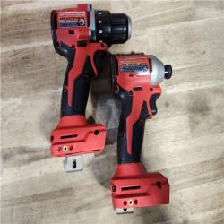 HOUSTON LOCATION - AS-IS Milwaukee M18 18V Lithium-Ion Brushless Cordless Compact Drill/Impact Combo Kit (2-Tool) W/(2) 2.0 Ah Batteries, Charger & Bag
