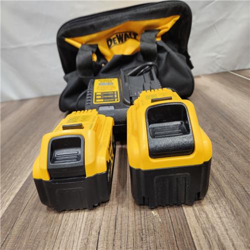 AS-IS - DEWALT 20V MAX Lithium-Ion 6.0Ah and 4.0Ah Battery and Charger Starter Kit