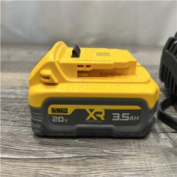 AS-IS DEWALT 20V MAX XR POWERSTACK Lithium-Ion Battery Starter Kit with 3.5Ah Battery and Charger