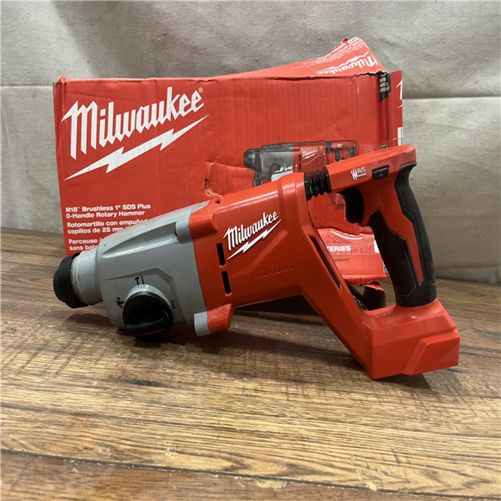 AS-IS Milwaukee M18 18V Lithium-Ion Brushless Cordless 1 in. SDS-Plus D-Handle Rotary Hammer (Tool-Only)