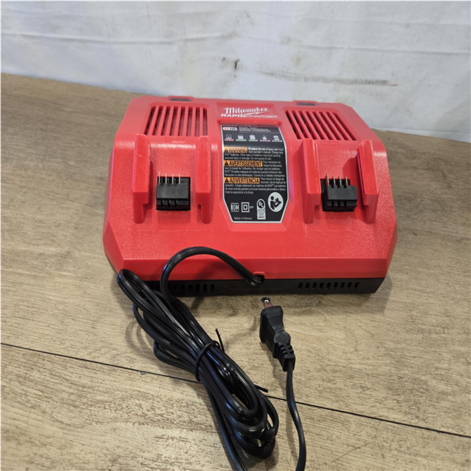 AS-IS Milwaukee 18-Volt Lithium-Ion Dual Bay Rapid Battery Charger