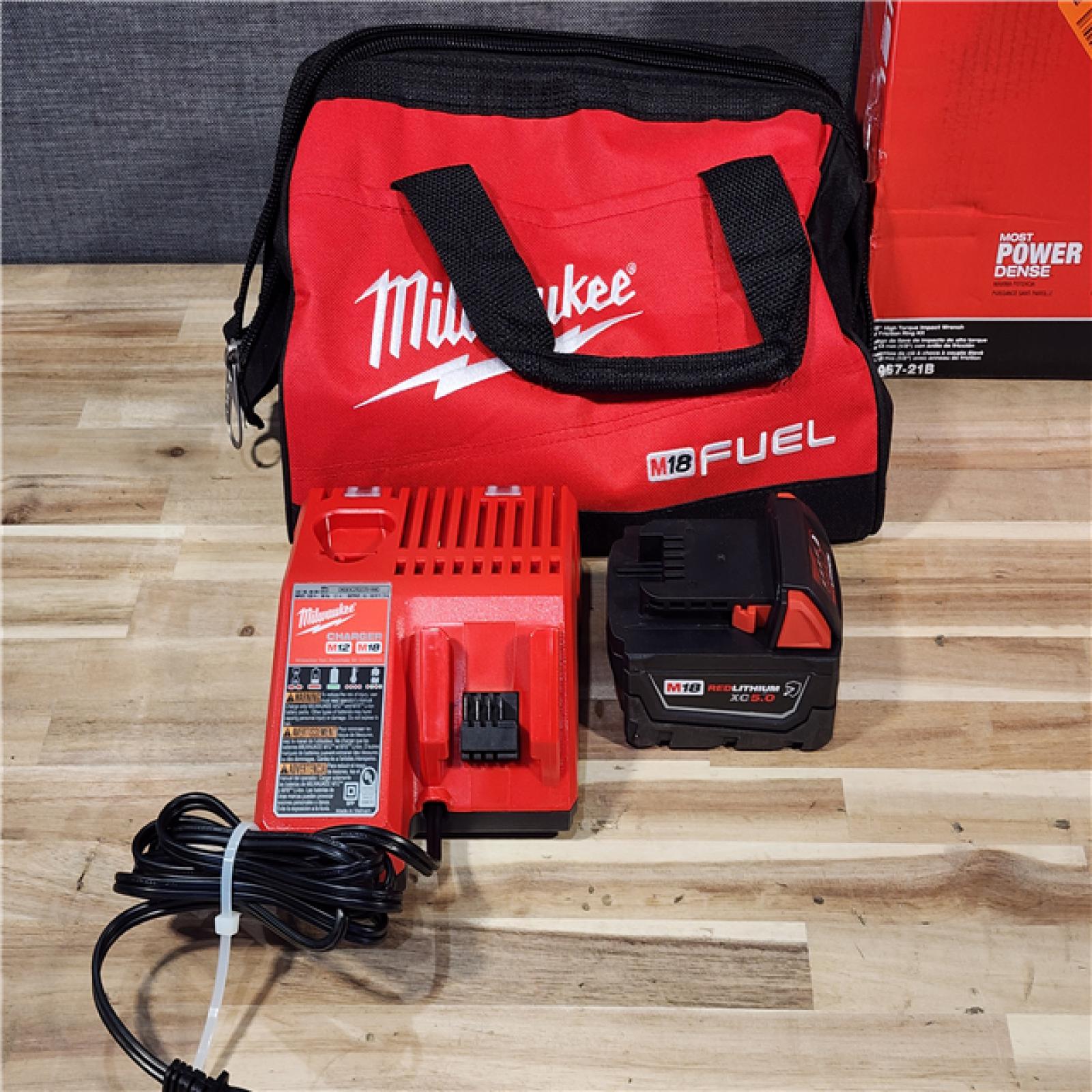 HOUSTON LOCATION - AS-IS Milwaukee FUEL 18V Lithium-Ion Brushless Cordless 1/2 in. Impact Wrench w/Friction Ring Kit