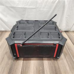 AS-IS- Milwaukee 18V M18 PACKOUT Lithium-Ion Cordless Radio + Charger (Tool Only)