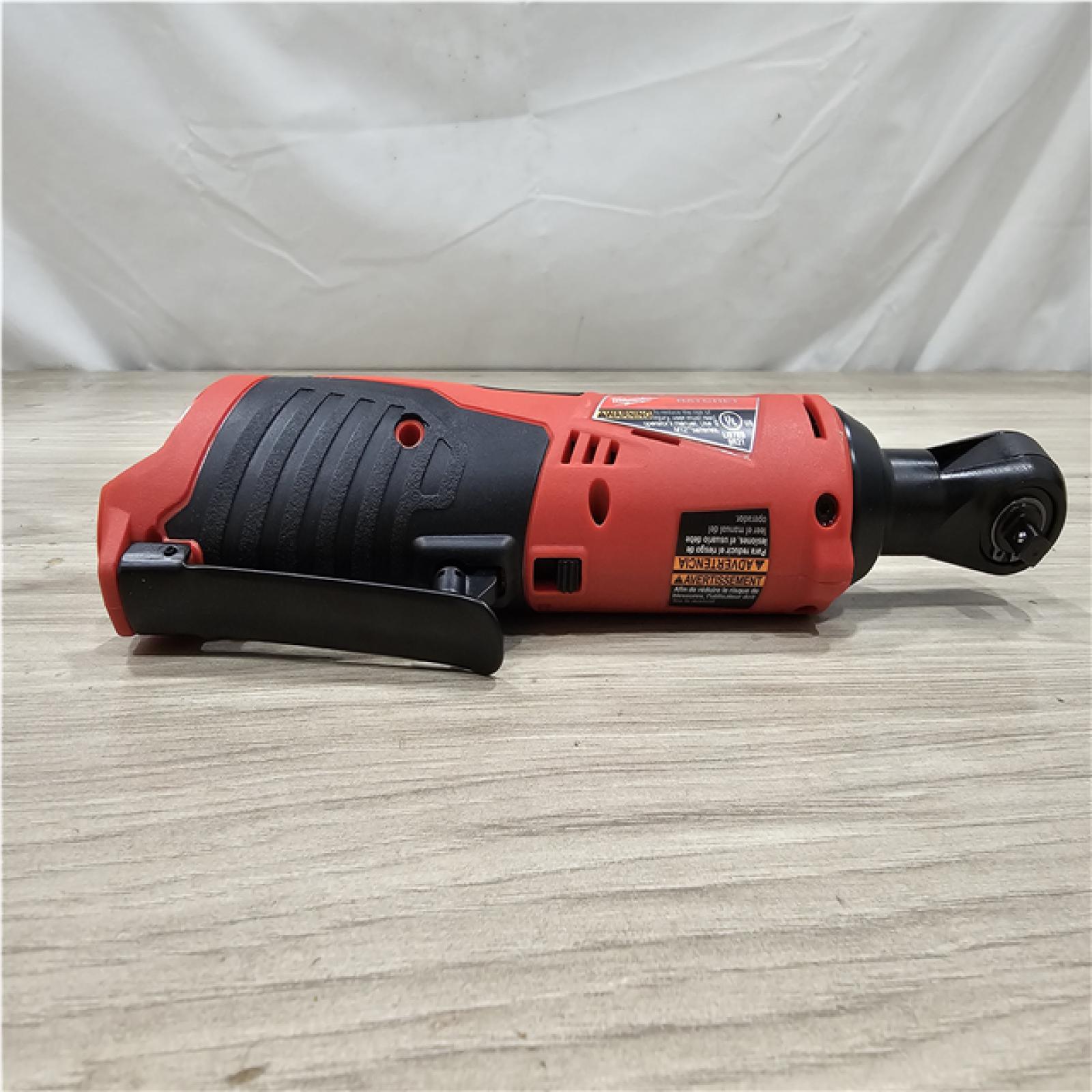 AS-IS Milwaukee M12 12V Lithium-Ion Cordless 1/4 in. Ratchet (Tool-Only)