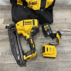 AS-IS DEWALT 20V MAX XR 16-Gauge Electric Cordless Angled Finishing Nailer Kit