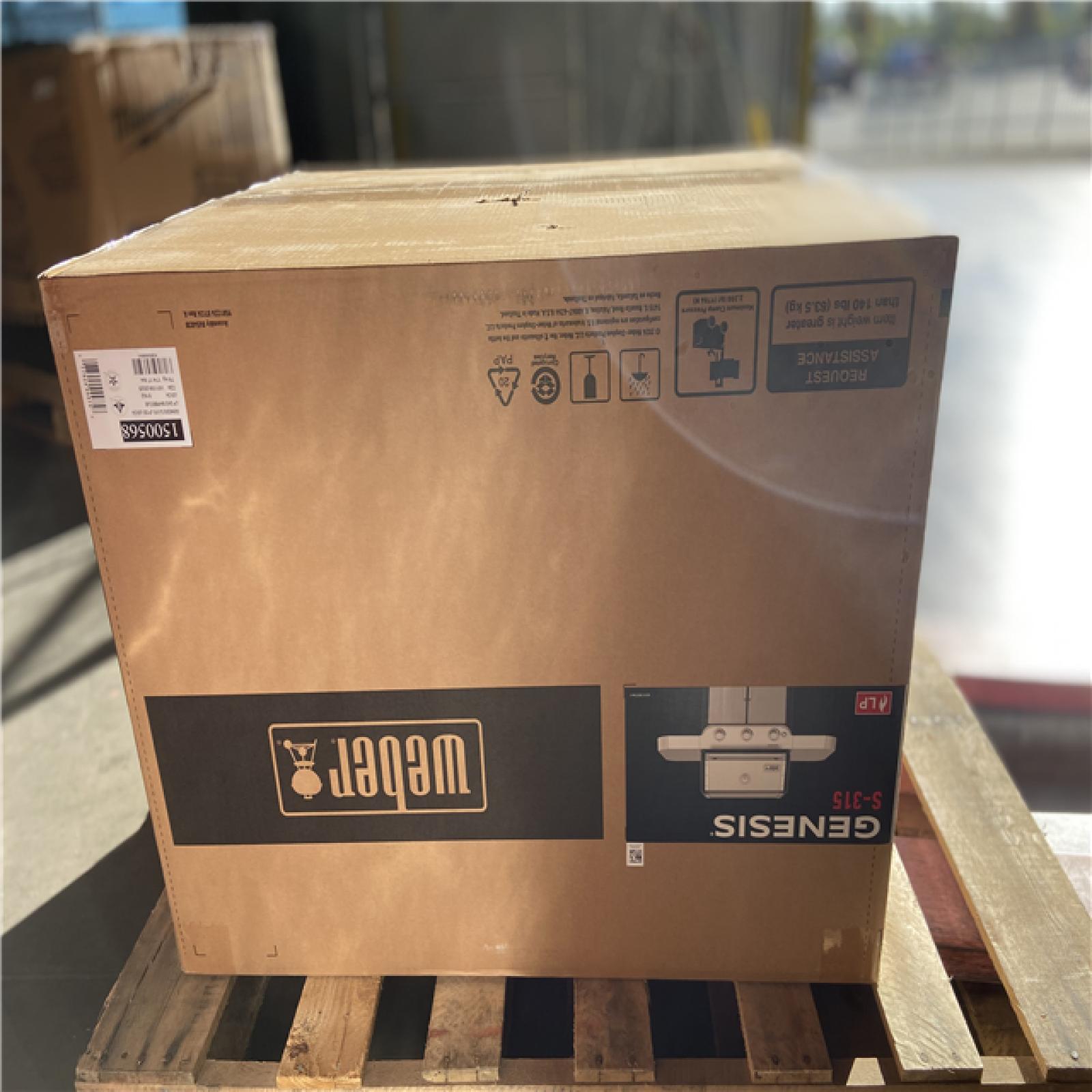 DALLAS LOCATION - Weber Genesis S-315 3-Burner Liquid Propane Gas Grill in Stainless Steel