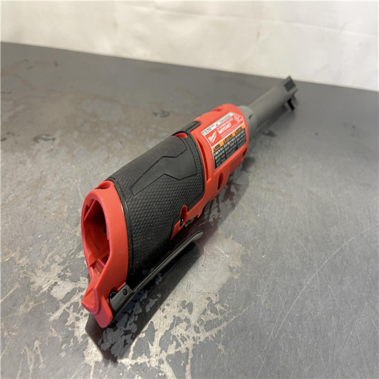 AS-IS - Milwaukee M12 FUEL 12V Lithium-Ion Brushless Cordless 3/8 in. Extended Reach High Speed Ratchet