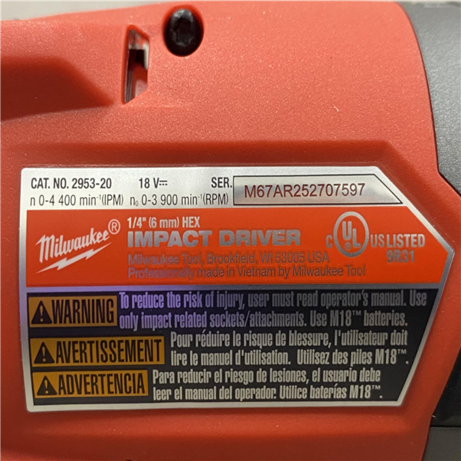 AS-IS Milwaukee FUEL 18V Lithium-Ion Brushless Cordless Hammer Drill and Impact Driver Combo Kit