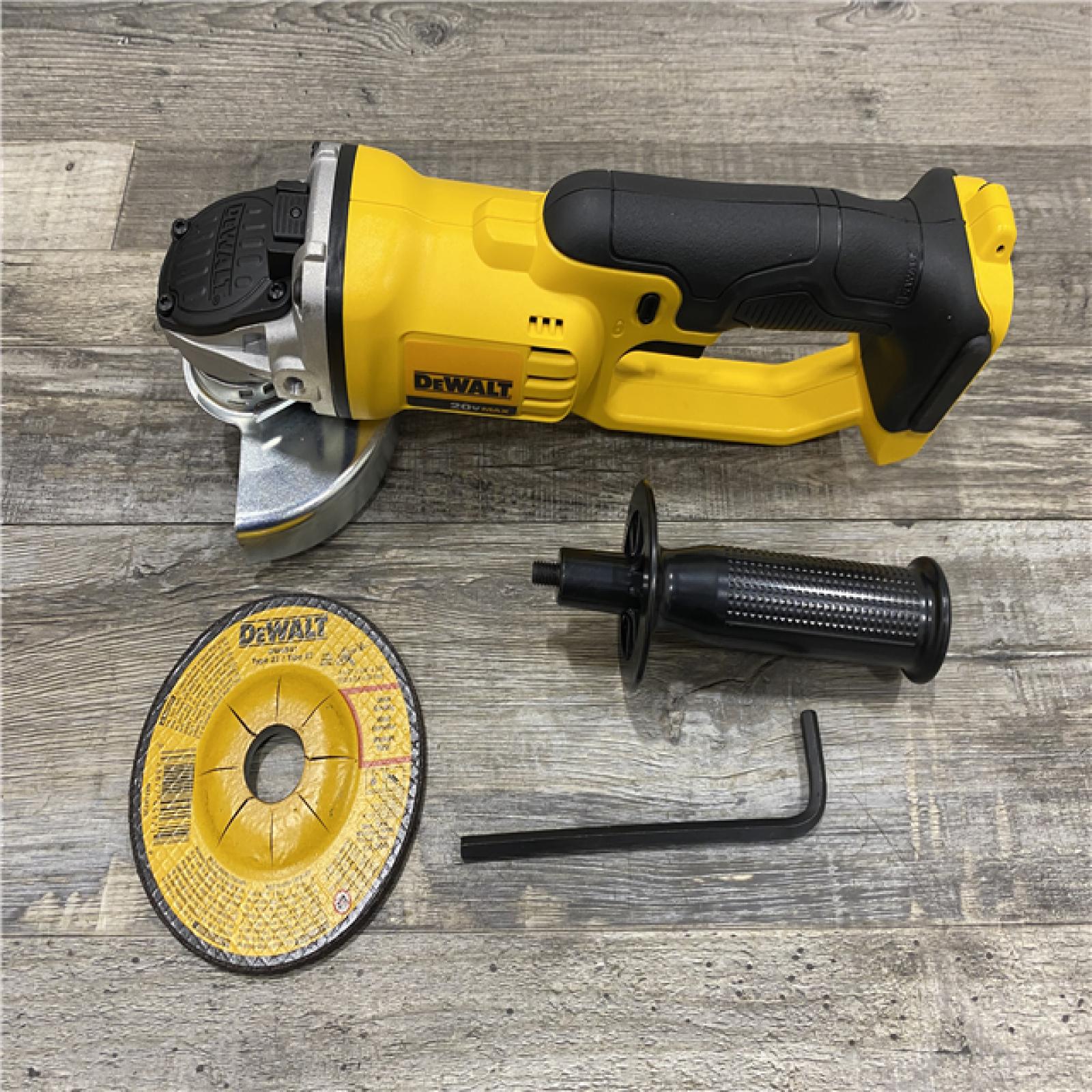 AS-IS DEWALT 20V MAX Cordless 4.5 in. - 5 in. Angle Grinder (Tool Only)