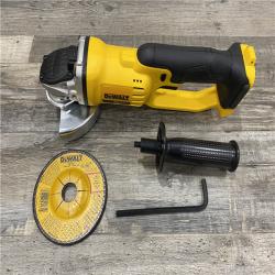 AS-IS DEWALT 20V MAX Cordless 4.5 in. - 5 in. Angle Grinder (Tool Only)