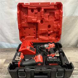 AS-IS Milwaukee FUEL 18V Lithium-Ion Brushless Cordless Hammer Drill and Impact Driver Combo Kit
