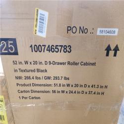 Phoenix NEW Husky Tool Storage 52 in. W x 20 in. D Heavy Duty Rolling Tool Chest Combo in Matte Black (SEALED)