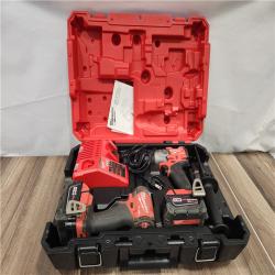 AS-IS Milwaukee M18 FUEL 18V Lithium-Ion Brushless Cordless Hammer Drill and Impact Driver Combo Kit (2-Tool)