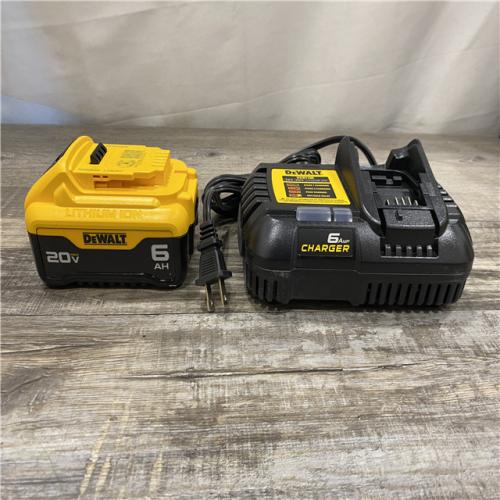 AS-IS DEWALT 20V MAX Lithium-Ion 6.0 Ah Battery and Charger