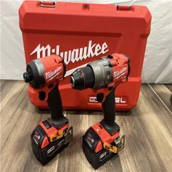 Like New! - MILWAUKEE FUEL 18V Lithium-Ion Brushless Cordless Hammer Drill and Impact Driver Combo Kit