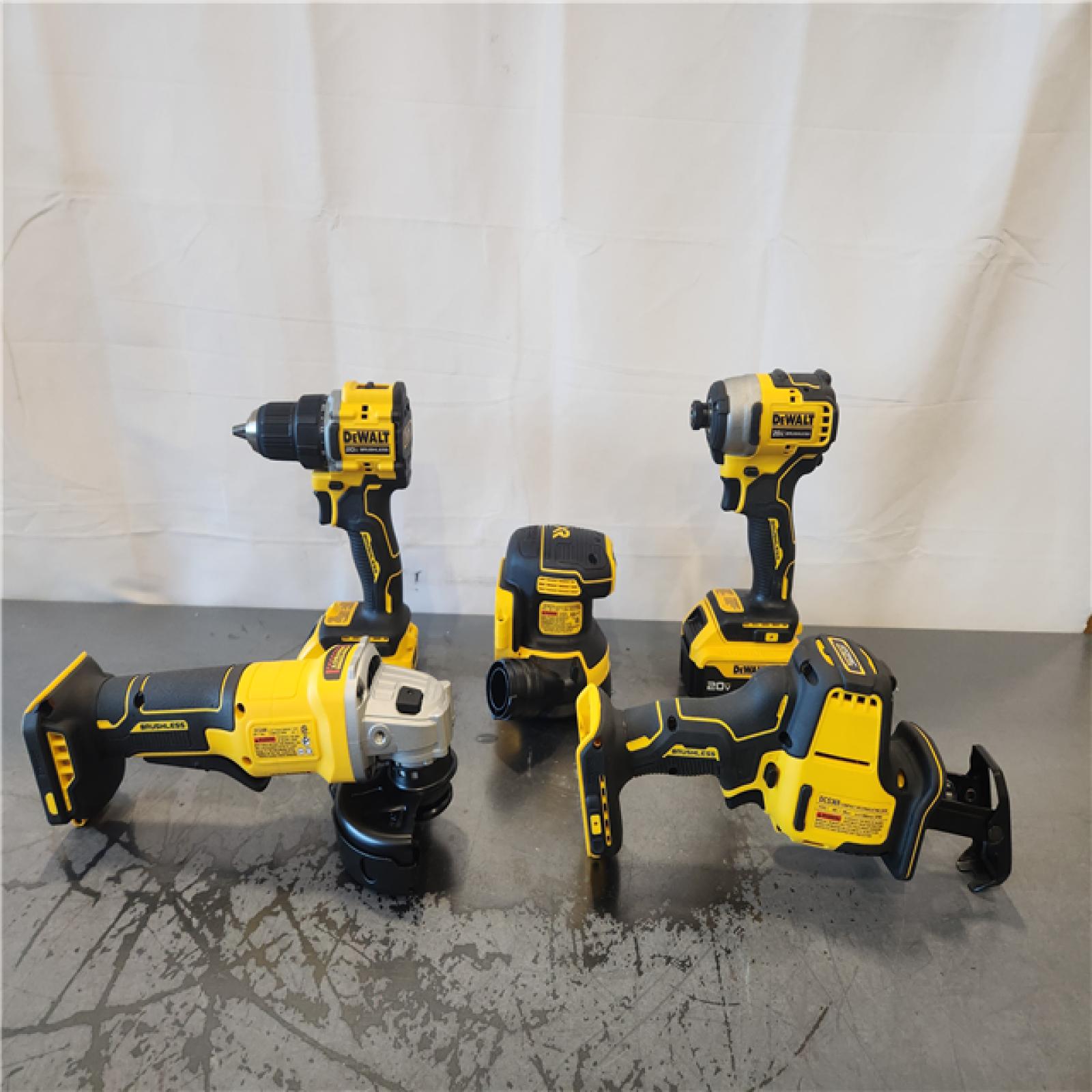 DEWALT 20V Lithium-Ion Cordless 5-Tool Combo Kit with 5.0 Ah and 2.0 Ah Batteries  Charger and Tough System 2.0 Rolling Toolbox