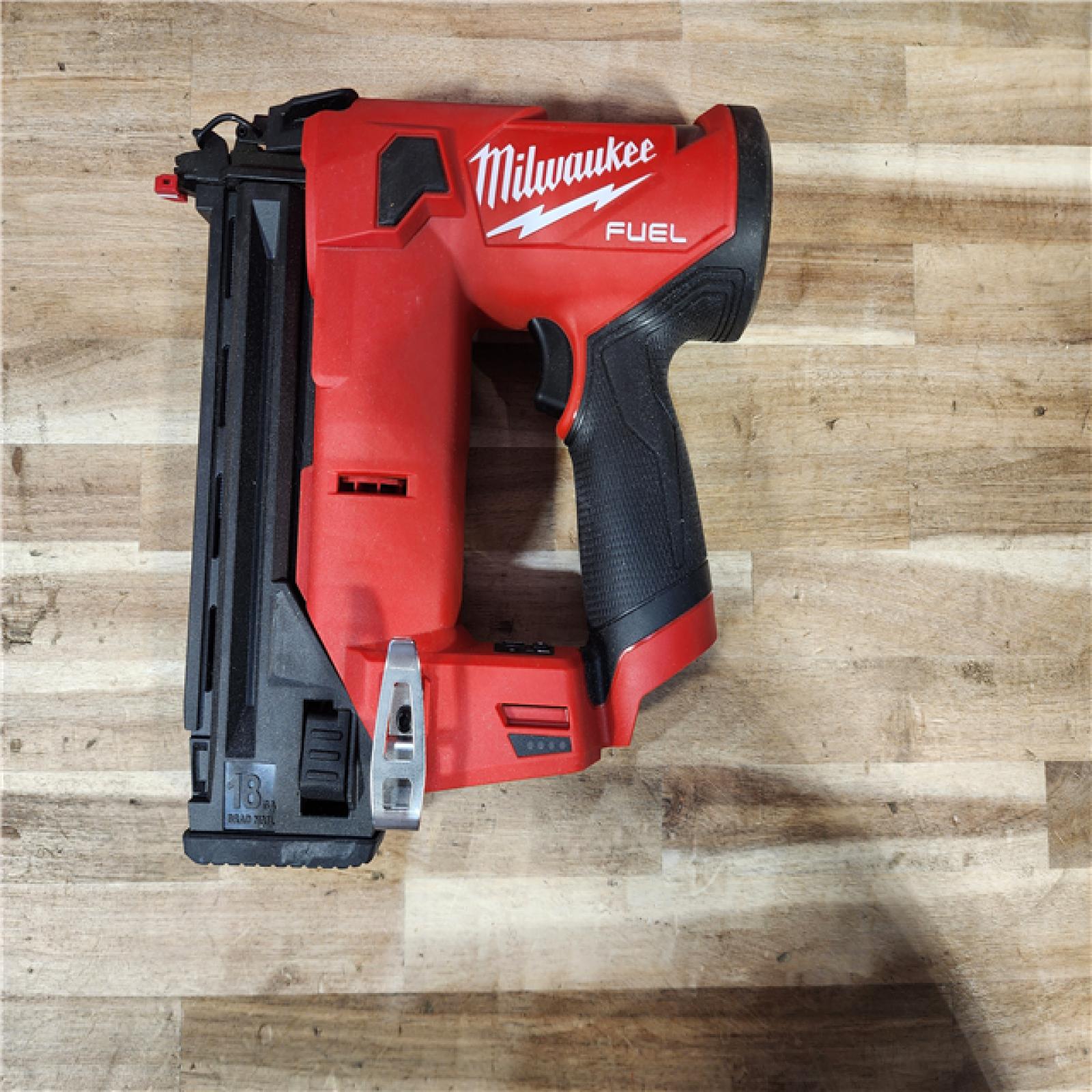 HOUSTON LOCATION - AS-IS Milwaukee FUEL 12-Volt Lithium-Ion Brushless Cordless 18-Gauge 1-1/2 in. Compact Brad Nailer (Tool Only)