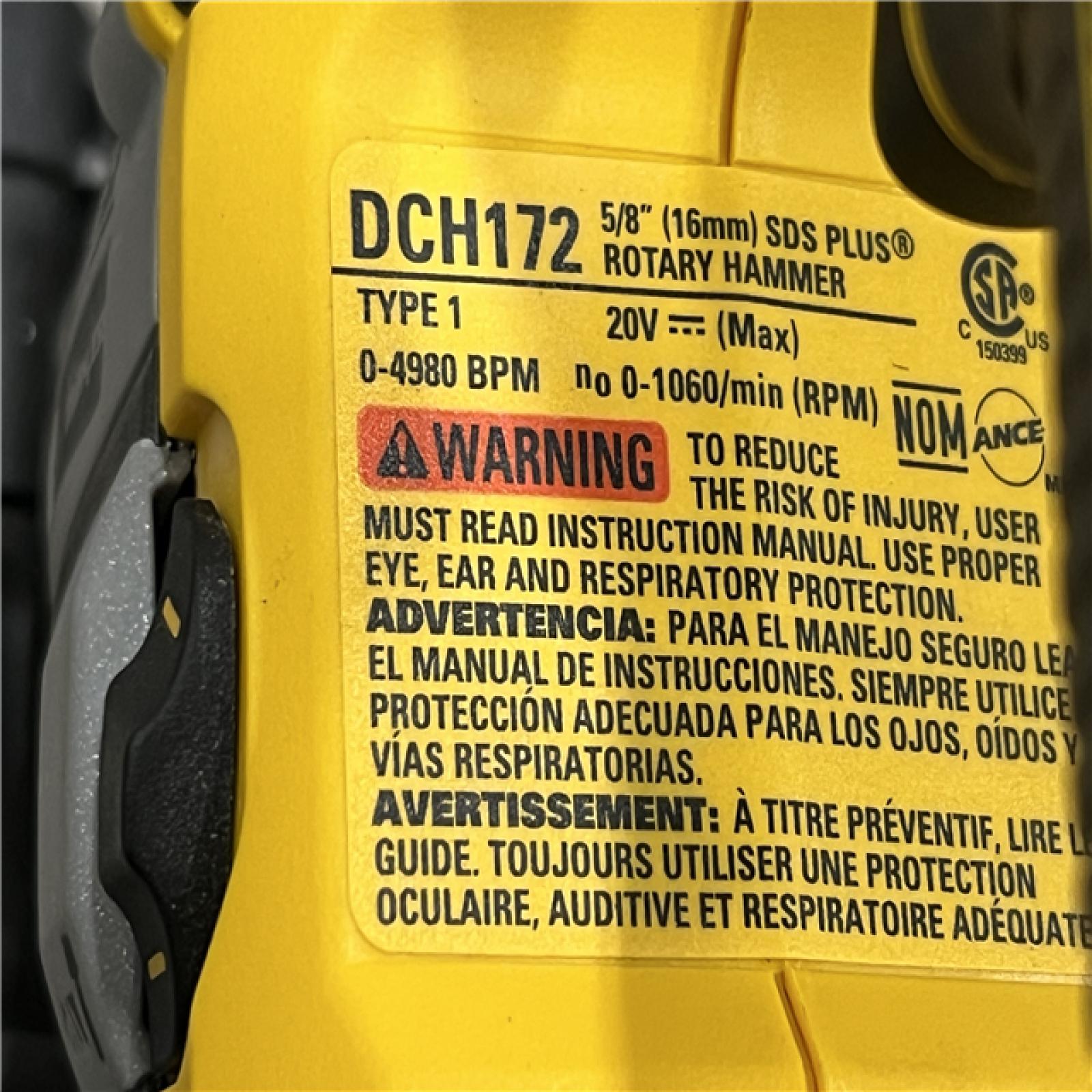 AS-IS DEWALT ATOMIC 20V MAX Cordless Brushless Ultra-Compact 5/8 in. SDS Plus Hammer Drill (Tool Only)
