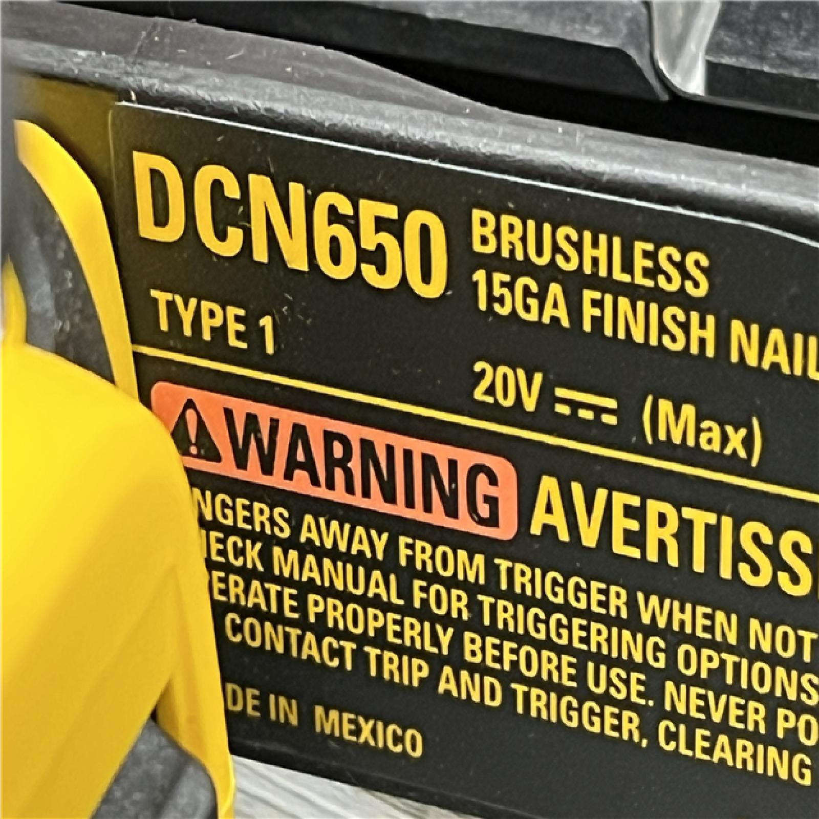 AS-IS DEWALT Cordless 20V MAX XR Angled Finish Nailer (Tool Only)