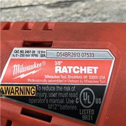 AS-IS Milwaukee 12V Lithium-Ion Cordless 3/8 in. Ratchet (Tool-Only)