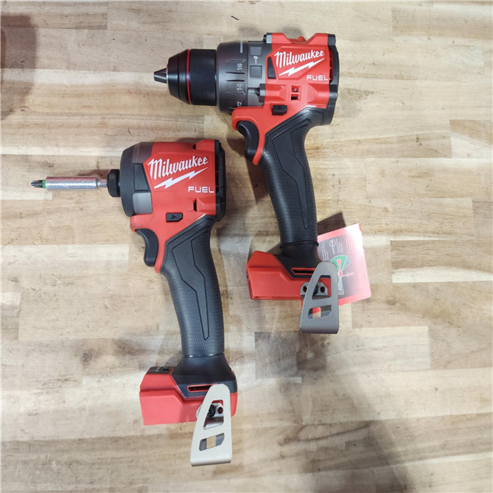 HOUSTON LOCATION - AS-IS Milwaukee  FUEL 18V Lithium-Ion Brushless Cordless Hammer Drill and Impact Driver Combo Kit