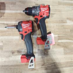 HOUSTON LOCATION - AS-IS Milwaukee  FUEL 18V Lithium-Ion Brushless Cordless Hammer Drill and Impact Driver Combo Kit