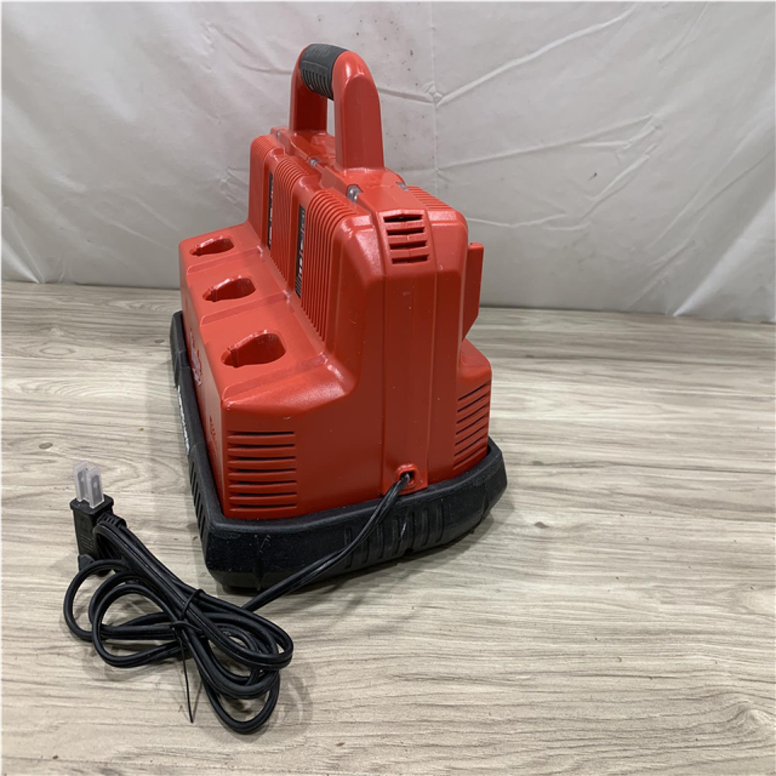 AS-IS Milwaukee 12-Volt/18-Volt Lithium-Ion Multi-Voltage 6-Port Sequential Rapid Battery Charger