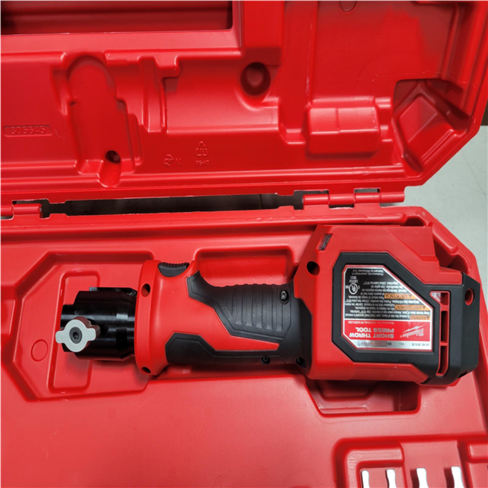 CALIFORNIA AS-IS MILWAUKEE M18 SHORT THROW PRESS TOOL